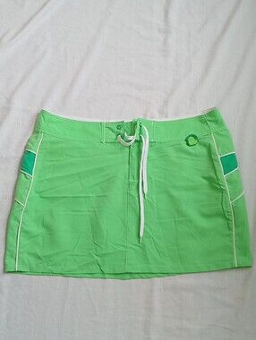 B.U.M Equipment Vintage Y2k Neon Green Skirt NWT Womens Large